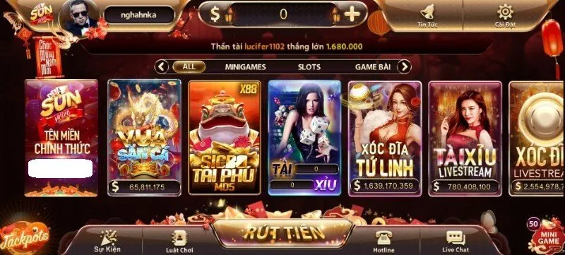 Sun Win cho phép người chơi tạm khóa tài khoản trong một khoảng thời gian nhất định