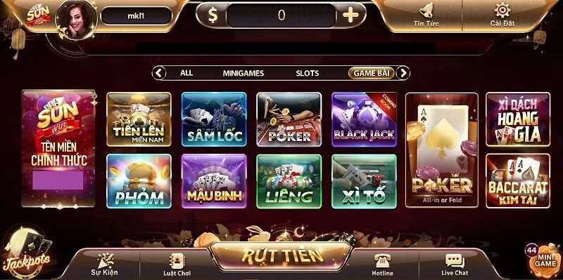 Game bài truyền thống với thiết kế 3D đa màu sắc