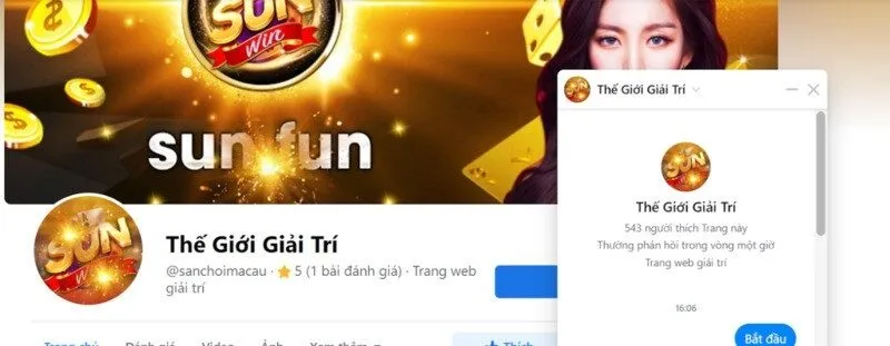 Hỗ trợ Sunwin được người chơi đánh giá cao